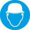 Знак M02 Работать в защитной каске пластик Jessup